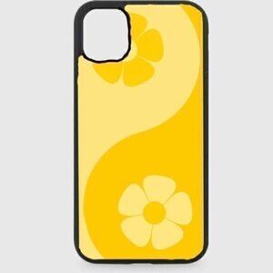 Yellow Yin Yang Flower phone case